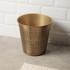 Tapered Bin Textured Brass
