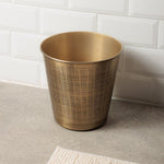 Tapered Bin Textured Brass