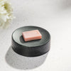 Tapered Soap Dish Black Hammered