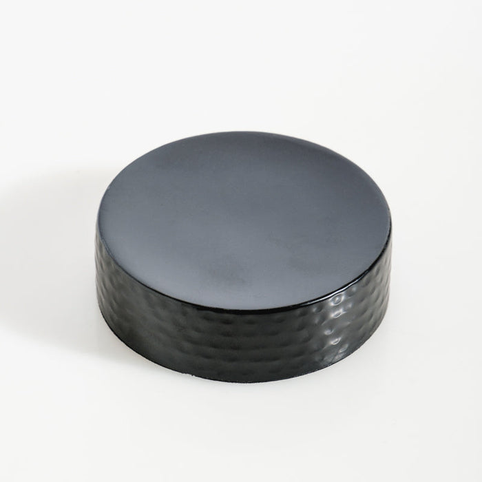 Tapered Soap Dish - Black Hammered-Soap Dish