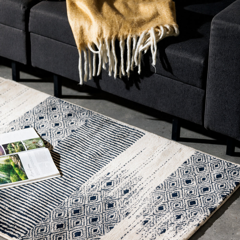 Terre Woven Carpet Indigo-Carpets/Rugs