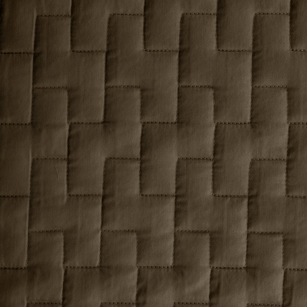 Tide Whisper Soft Premium Cotton Quilt Cocoa-Quilts & Comforters