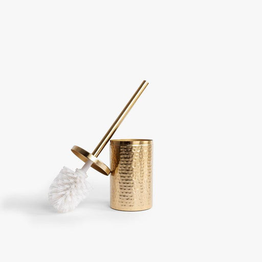 Toilet Brush - Soft Gold Hammered-TOILET BRUSH