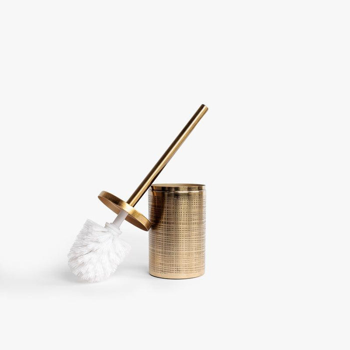 Toilet Brush - Textured Brass-TOILET BRUSH