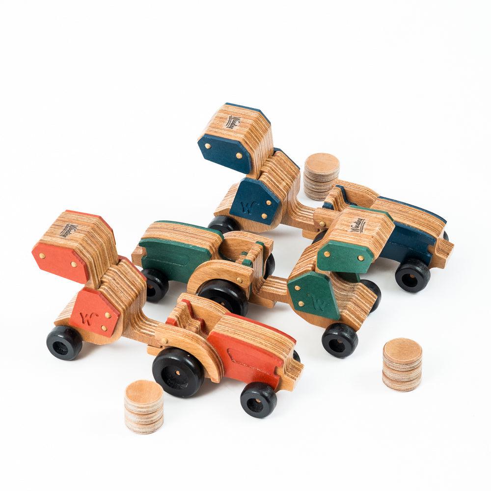 Tractor & Baler - Blue-Toys-Little Whitehouse