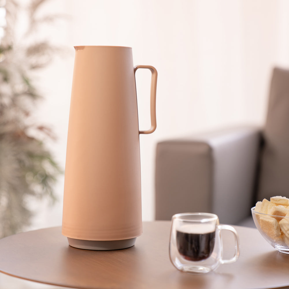 Tramontina Exata Glass Lined Thermal Flask Mocha-Flask