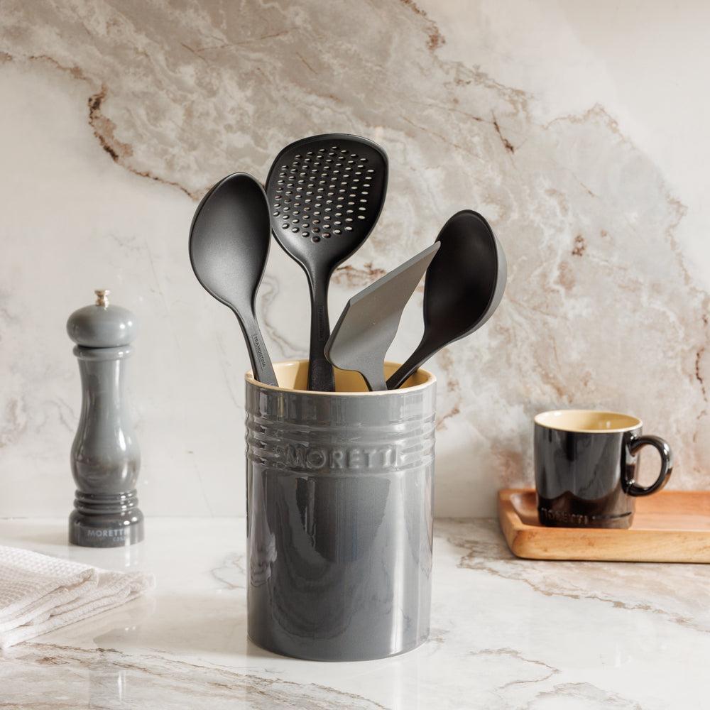 Tramontina Nylon Utensil Ability Grey 4 Piece Black-Kitchen Utensils