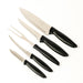 Tramontina Plenus Knife Block Set of 6 - Black-Knives & Scissors