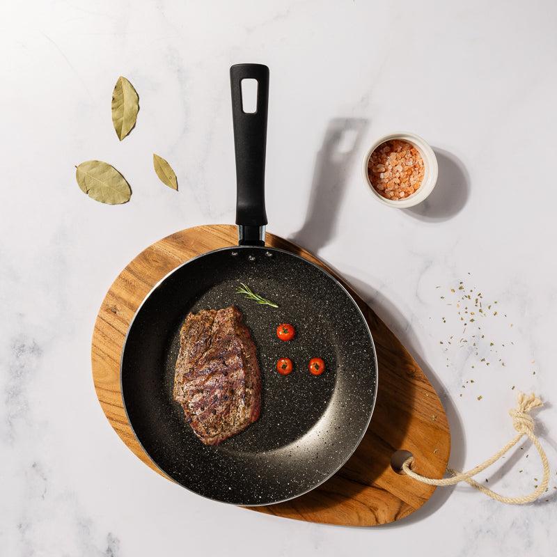 Tramontina Roch Fry Pan 2 Piece Set Speckle Black-Kitchen