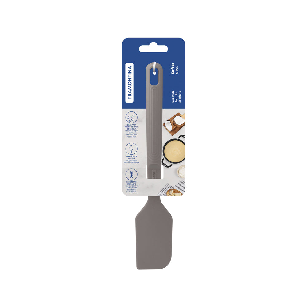Tramontina Softta Silicone Spatula Grey-Kitchen Utensils