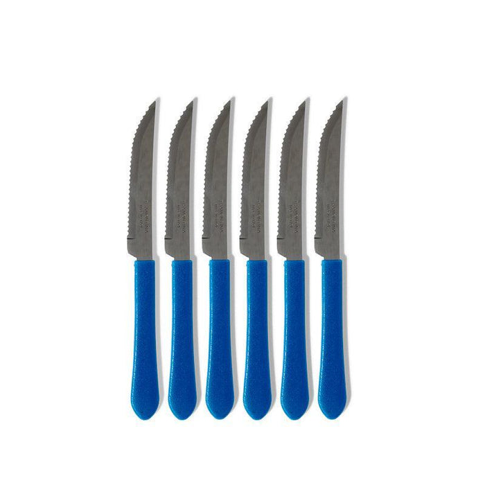 Tramontina Steak Knife Set of 6 Blue-Kitchen