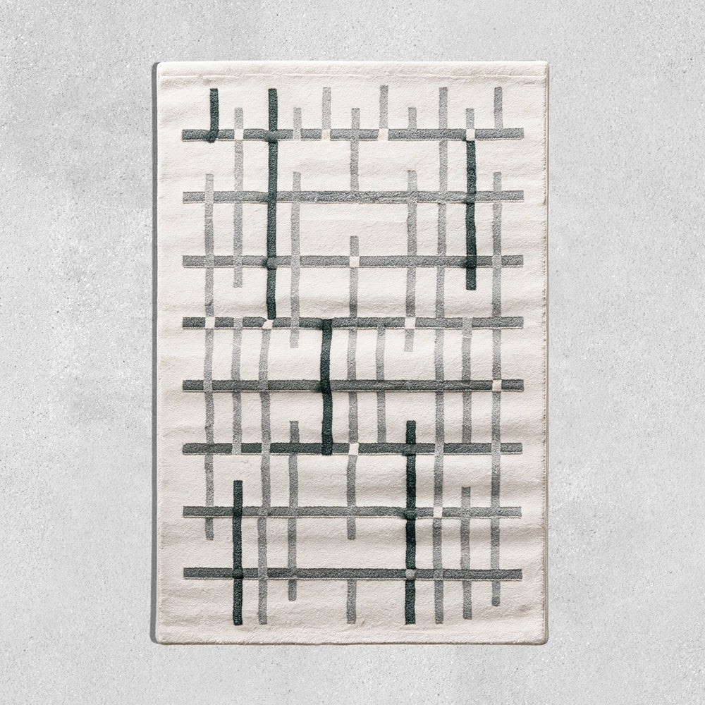 Trouville Woven Carpet Grey-Carpets/Rugs