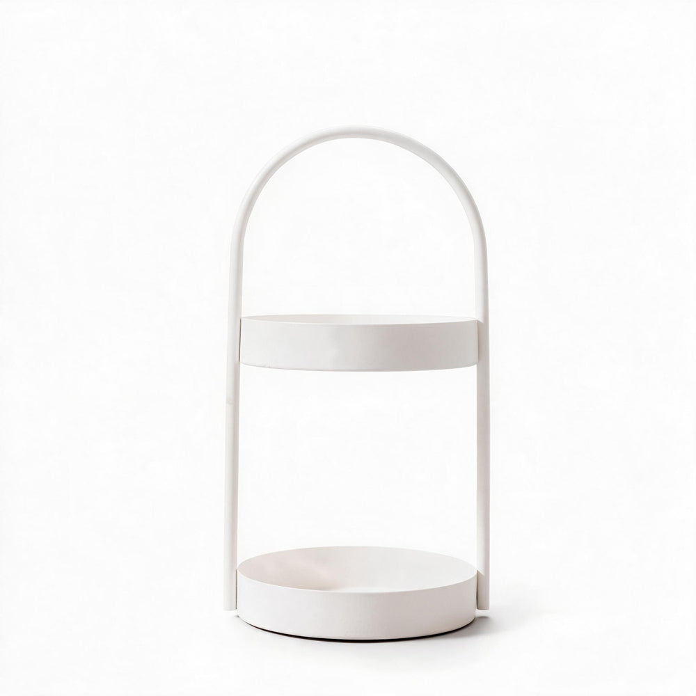 Two Tier Bathroom Amenity Caddy Cream-Bathroom Accessories