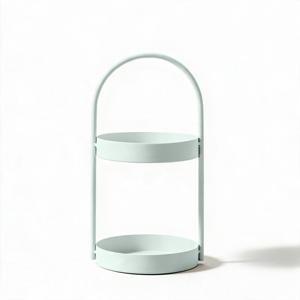 Two Tier Bathroom Amenity Caddy Sage-Bathroom Accessories