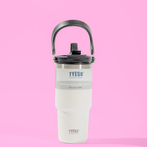 Tyeso Stainless Steel Tumbler 750ml - White-Mug