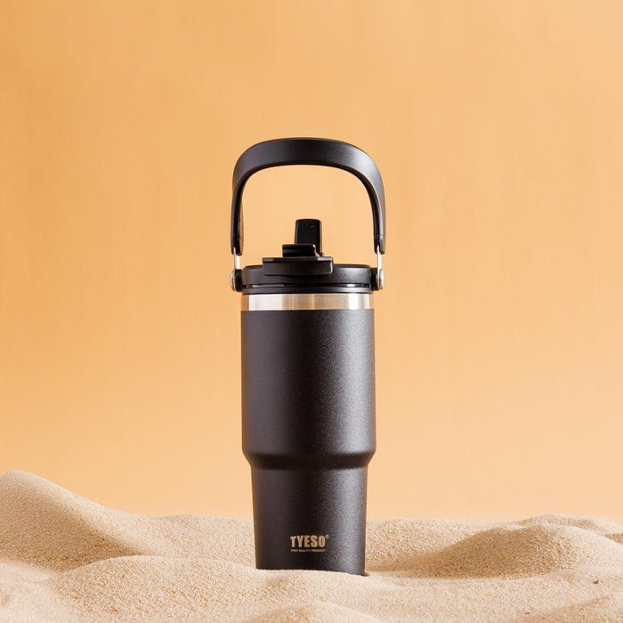 Tyeso Stainless Steel Tumbler Black-Insulated Cups
