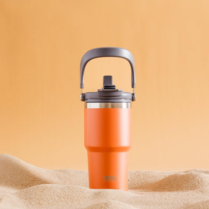 Tyeso Stainless Steel Tumbler Orange-Insulated Cups