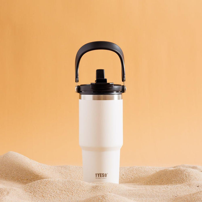Tyeso Stainless Steel Tumbler White-Insulated Cups