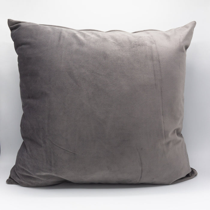 Velvet Scatter Cushion 55 x 55cm Grey Whitehouse Continental Linen