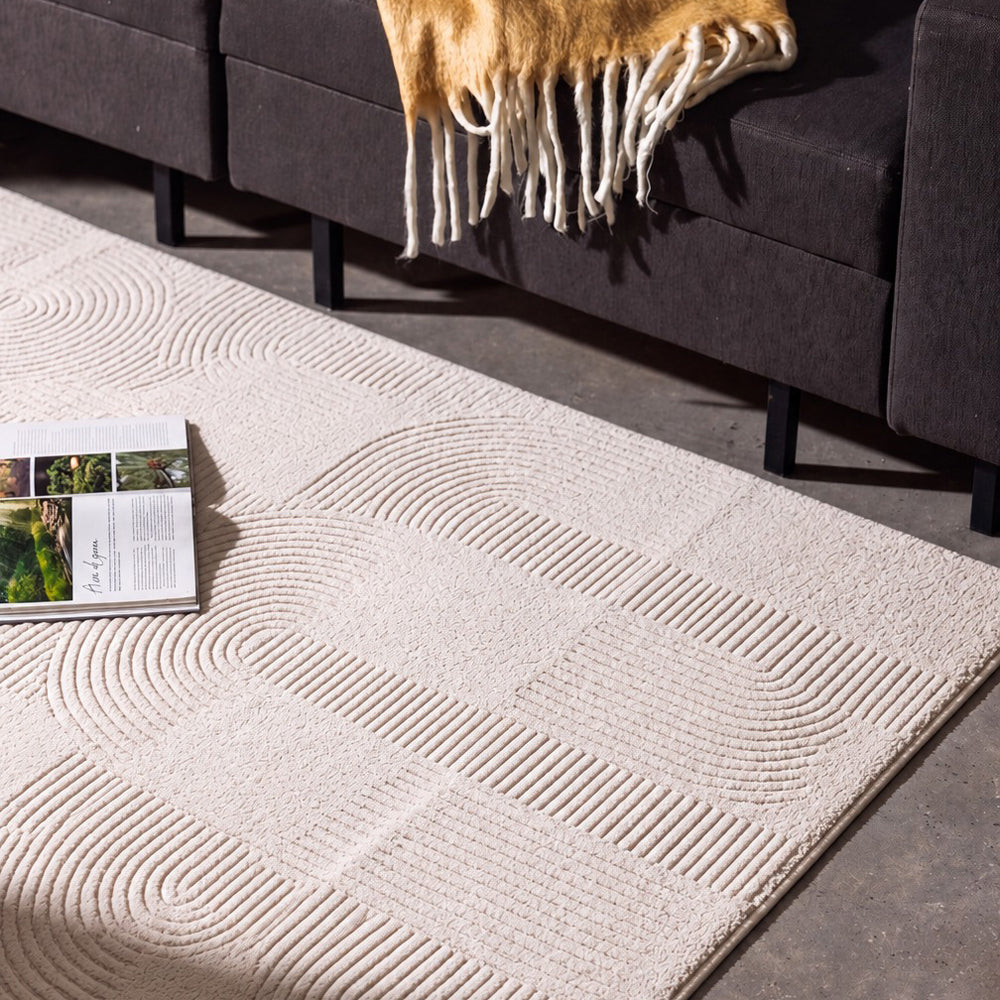 Versailles Woven Carpet Ivory-Carpets/Rugs