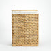 Vietnamese Laundry Hamper with Lid and Liner - Rectangular-Laundry Baskets