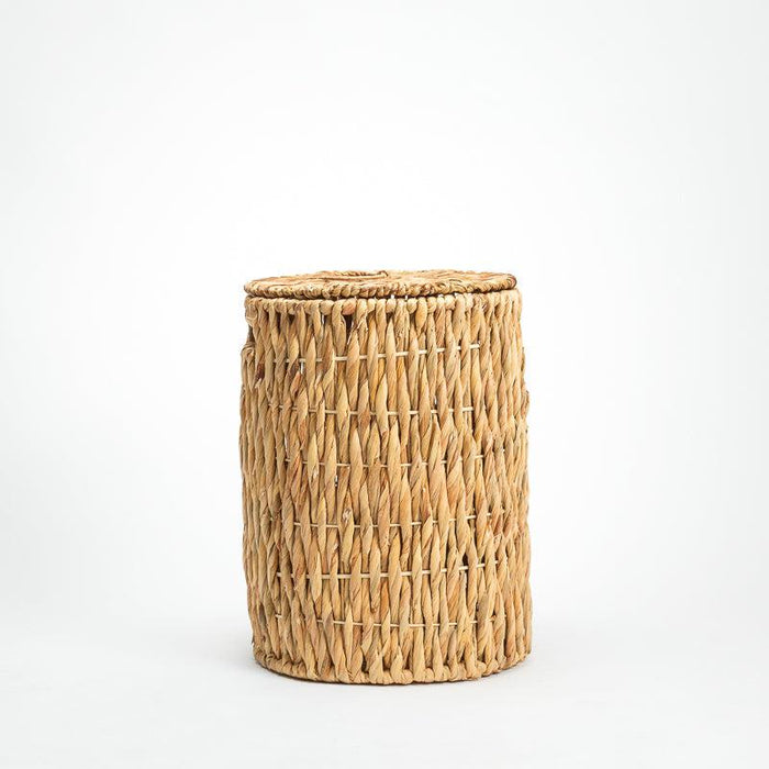 Vietnamese Laundry Hamper with Lid - Round-Laundry Baskets