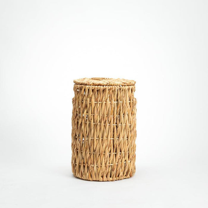 Vietnamese Laundry Hamper with Lid - Round-Laundry Baskets