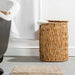 Vietnamese Laundry Hamper with Lid - Round-Laundry Baskets