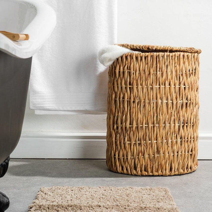 Vietnamese Laundry Hamper with Lid - Round-Laundry Baskets