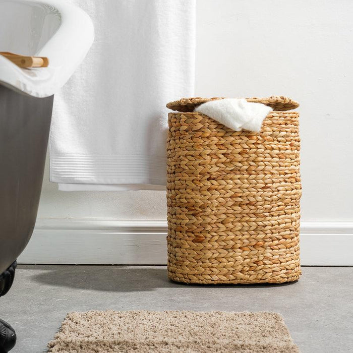 Vietnamese Laundry Hamper with Lid - Oval-Laundry Baskets