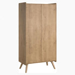 Vintage 2-Door Wardrobe Oak