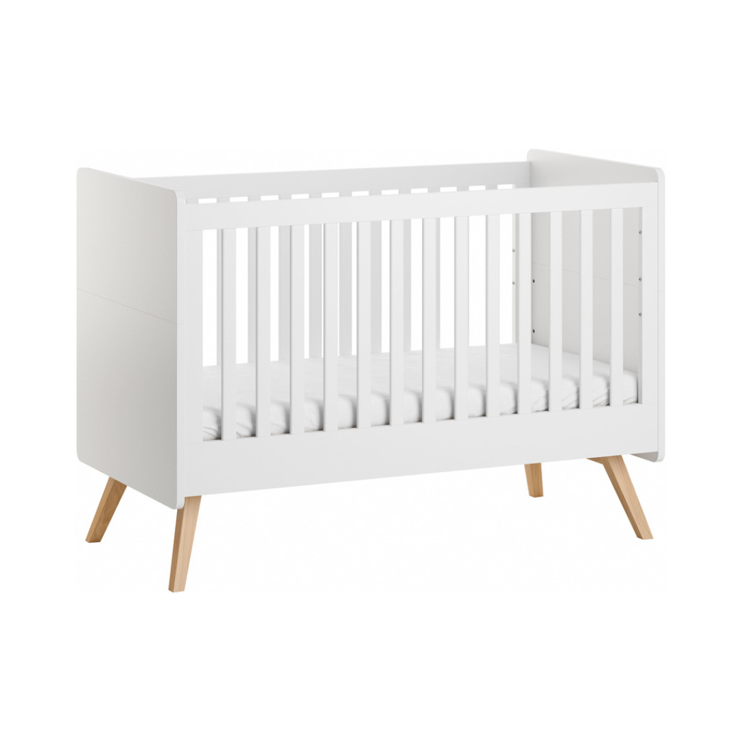 Vintage Cot Bed (70X140) - White-Vox Furniture-Little Whitehouse