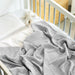 Waffle Baby Blanket - Light Grey-