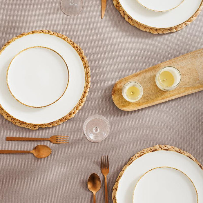 Waffle Table Cloth Beige-