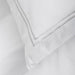 Whisper Soft 400 Thread Count Egyptian Cotton Sateen Satin Stitch Pillowcase Pair - Grey-Pillowcase