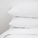Whisper Soft 400 Thread Count Egyptian Cotton Sateen Satin Stitch Pillowcase Pair - White-Pillowcase