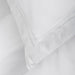 Whisper Soft 400 Thread Count Egyptian Cotton Sateen Satin Stitch Pillowcase Pair - White-Pillowcase
