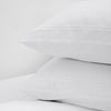 Whisper Soft 400 Thread Count Egyptian Cotton Sateen Satin Stitch Pillowcase Pair White