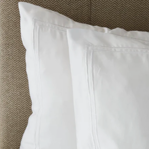 Whisper Soft 400 Thread Count Sateen Egyptian Cotton Two Line Satin Stitch Duvet Cover Set - White