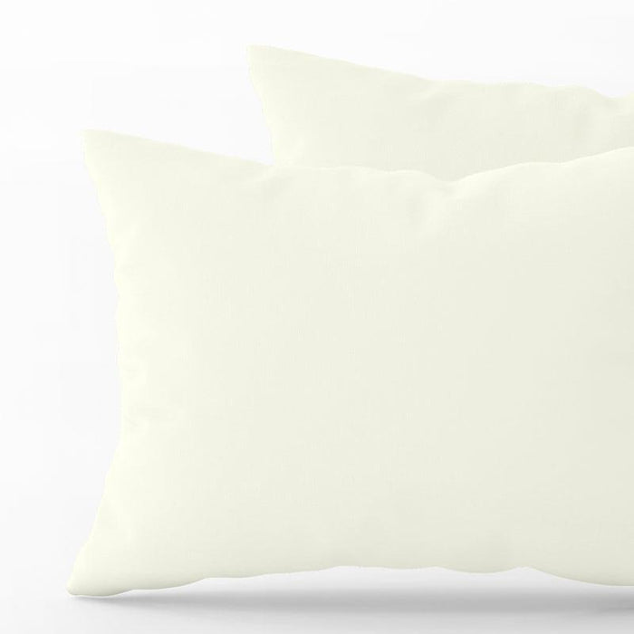 Whisper Soft 400 Thread Count Sateen Egyptian Cotton Standard Pillowcase Pair - Ivory-PILLOWCASE