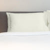 Whisper Soft 400 Thread Count Sateen Egyptian Cotton Pillowcase Standard Pair Ivory