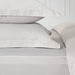 Whisper Soft 500 Thread Count Egyptian Cotton Sateen Oxford Duvet Cover Set - Silver