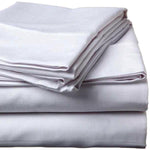 Whisper Soft 500 Thread Count Sateen Egyptian Cotton Fitted Sheet Silver
