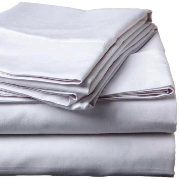 Sateen Egyptian Fitted Sheet Silver