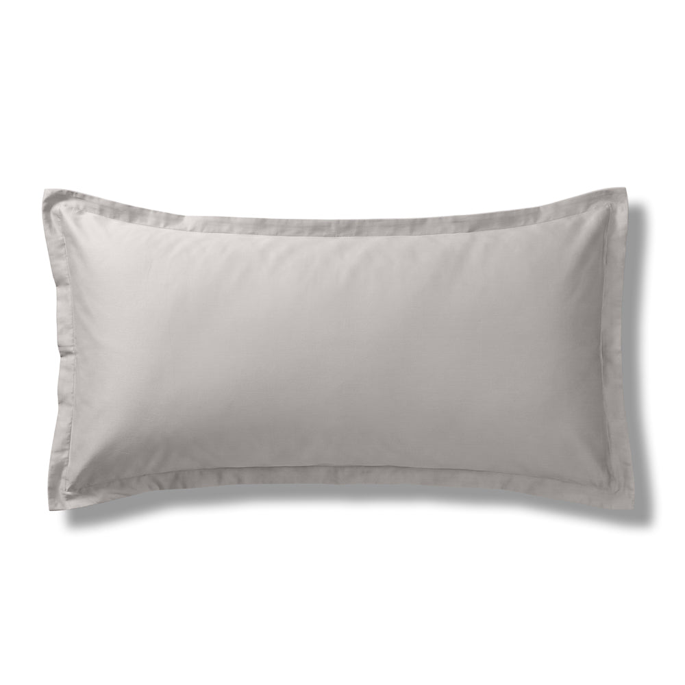 Whisper Soft 500 Thread Count Sateen Egyptian Cotton Oxford Pillowcase Silver-Pillowcases
