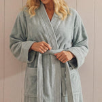 Whisper Soft Classic Toweling Bathrobe Aquifer