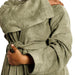 Whisper Soft Classic Toweling Bathrobe Hunter Green-Bathrobes