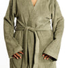 Whisper Soft Classic Toweling Bathrobe Hunter Green