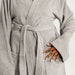 Whisper Soft Classic Toweling Bathrobe Light Grey-Bathrobes