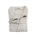 Whisper Soft Classic Toweling Bathrobe Light Grey-Bathrobes